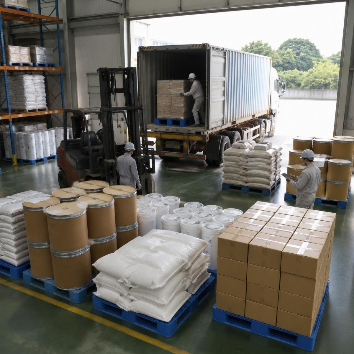 Logistics consolidation workflow for multi-additive shipments
