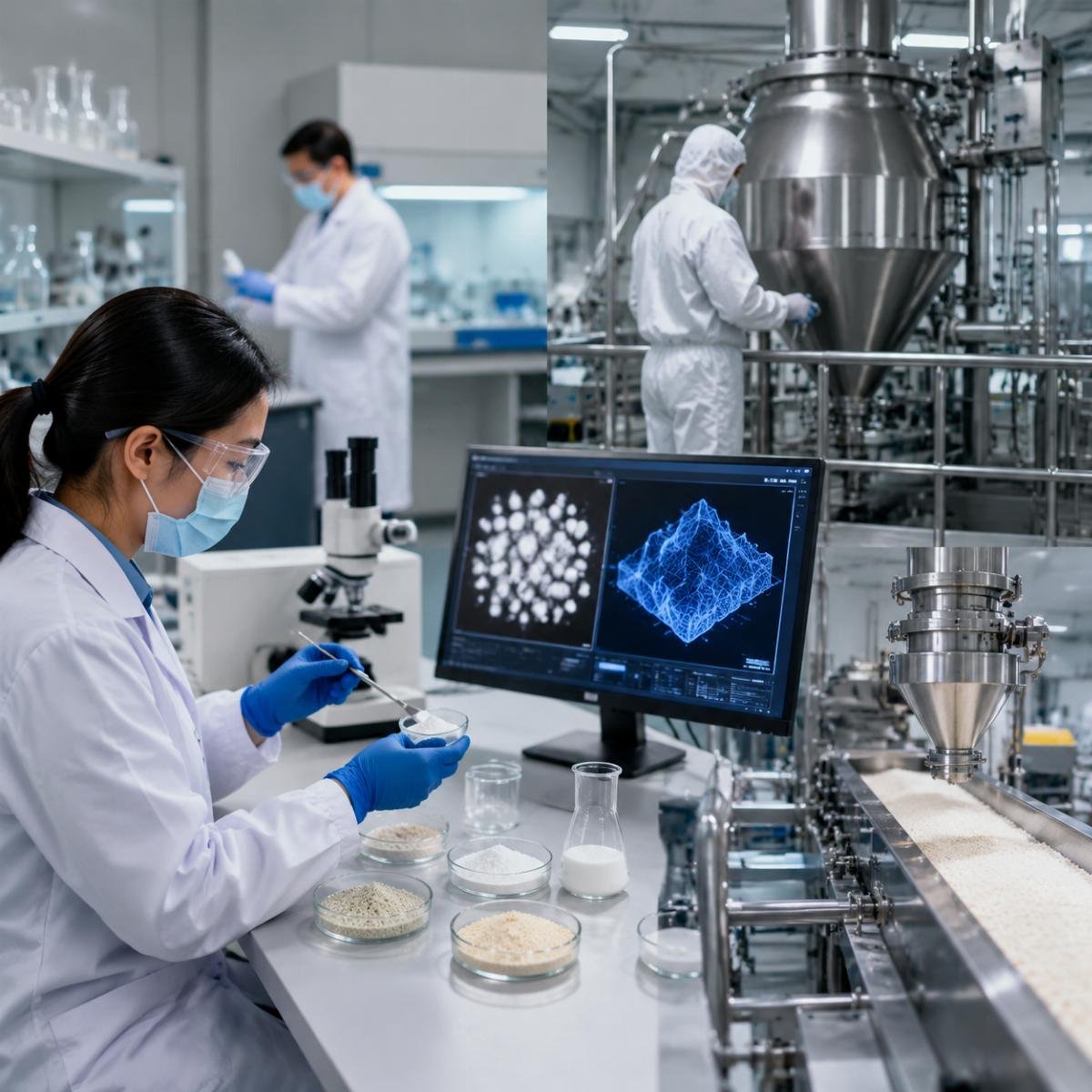 AI texture optimization in food additives