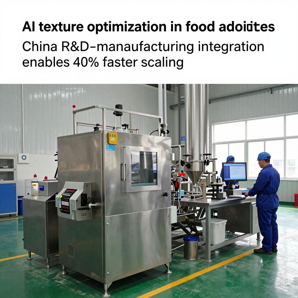AI texture optimization in food additives