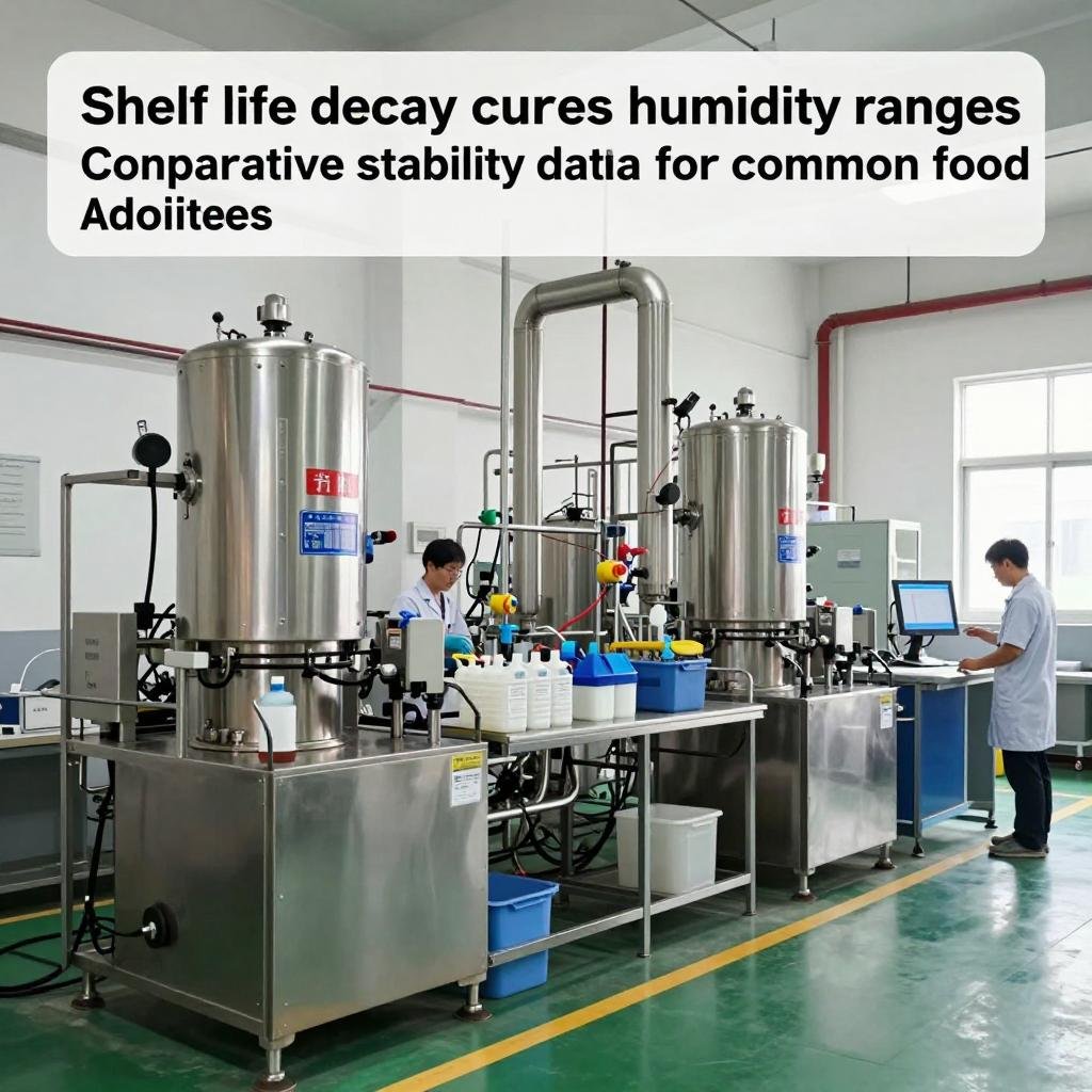 Shelf life decay curves across humidity ranges