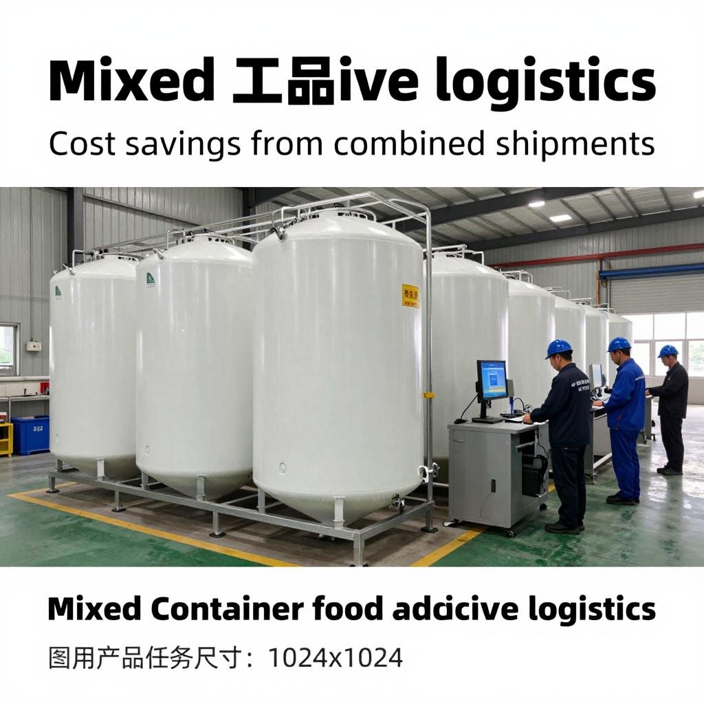 Mixed-container food additive logistics