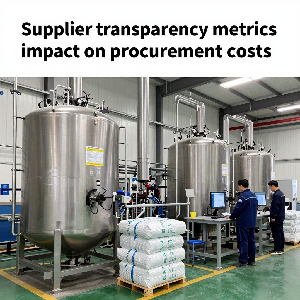 Supplier transparency metrics impact on procurement costs