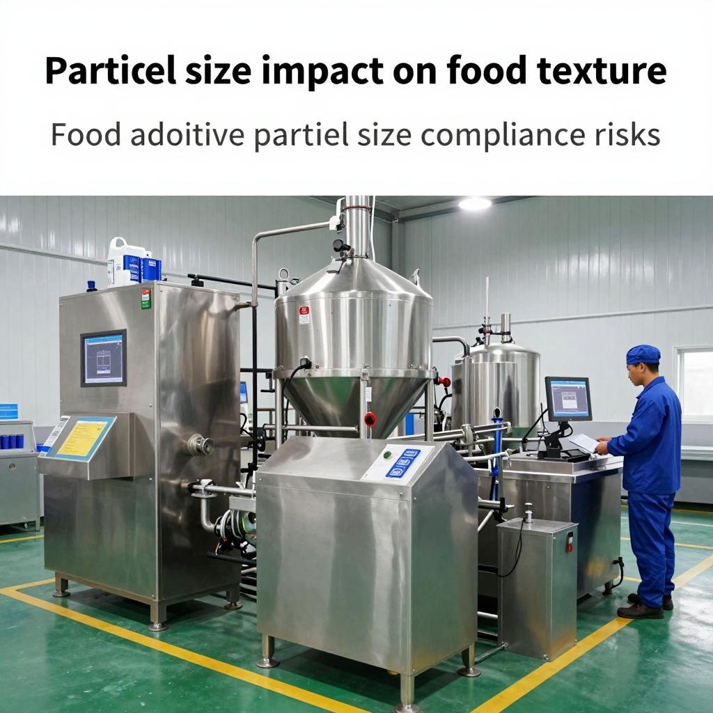 Particle size impact on food texture