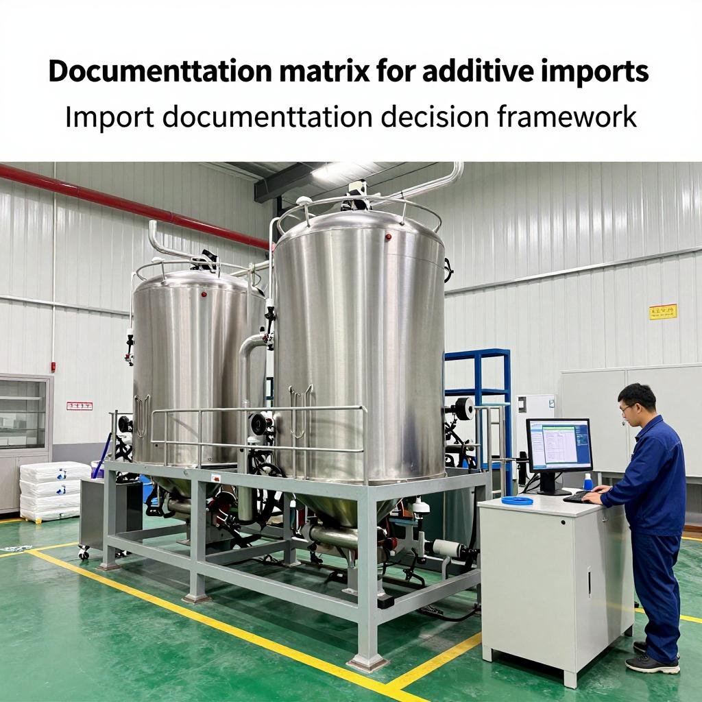 Documentation matrix for additive imports