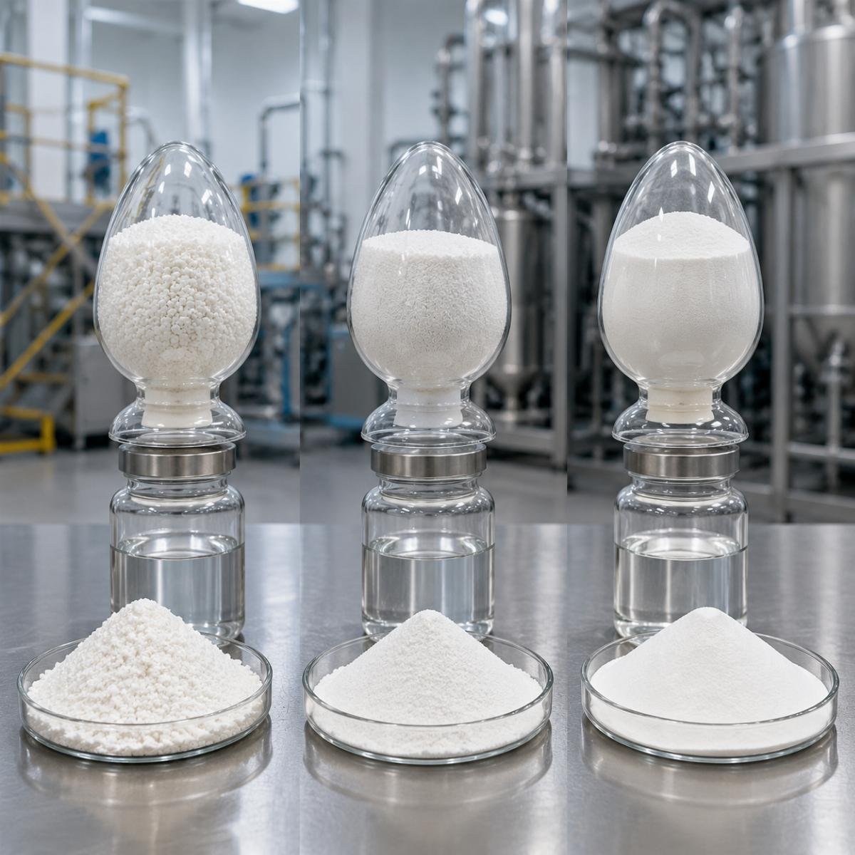 Additive grade differentiation chart showing purity standards across industrial, food, and pharma applications