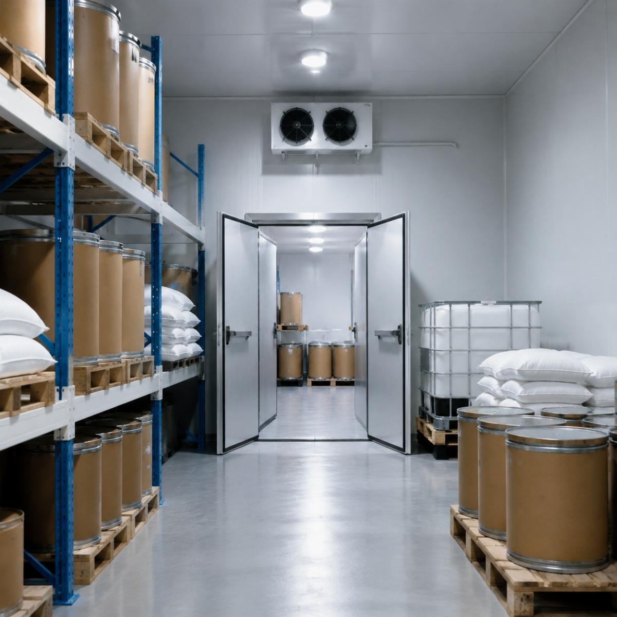 Optimal humidity and temperature ranges for common food additives Food additive storage compliance metrics