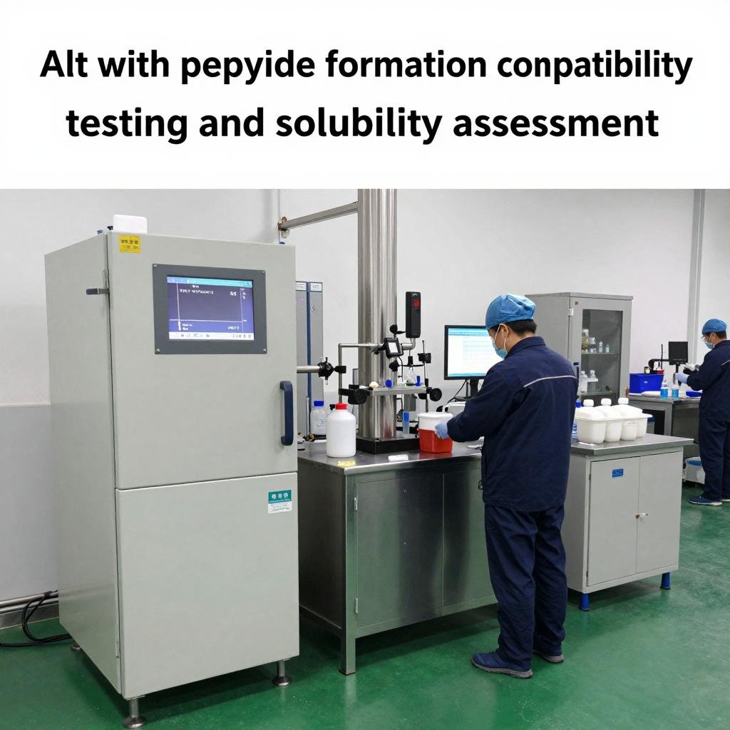 peptide sample formulation development criteria alt with peptide formulation compatibility testing and solubility assessment