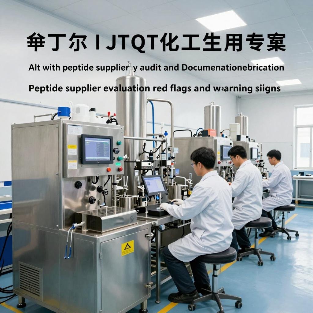 peptide supplier evaluation red flags and warning signs alt with peptide supplier quality audit and documentation verification