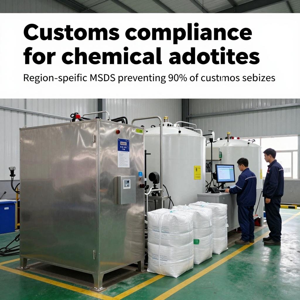 Customs compliance for chemical additives