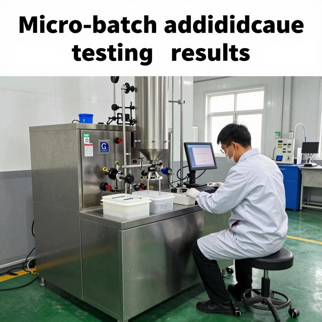 Micro-batch additive testing results