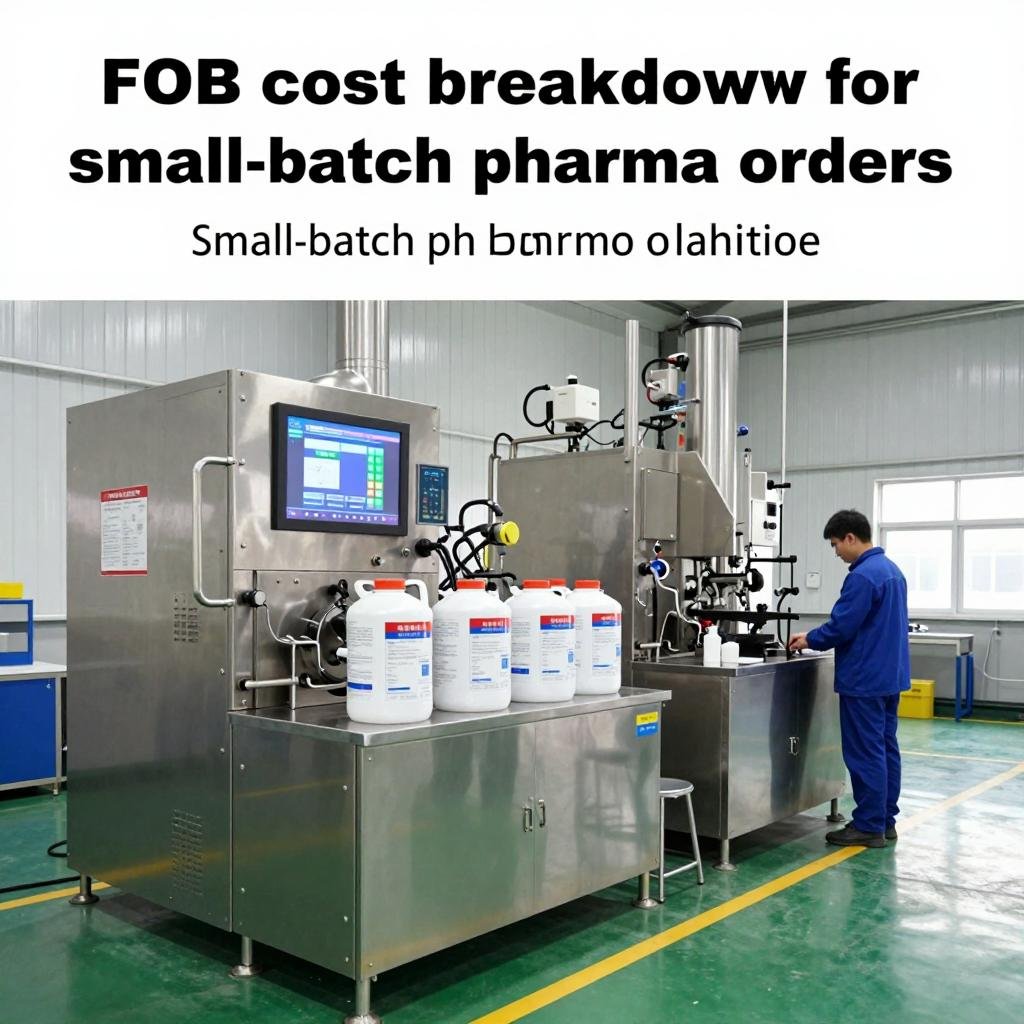 FOB cost breakdown for small-batch pharma additive orders