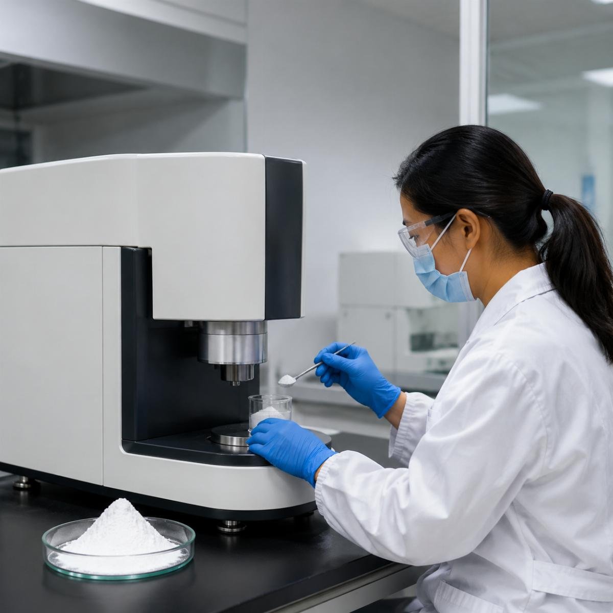 Particle size testing process