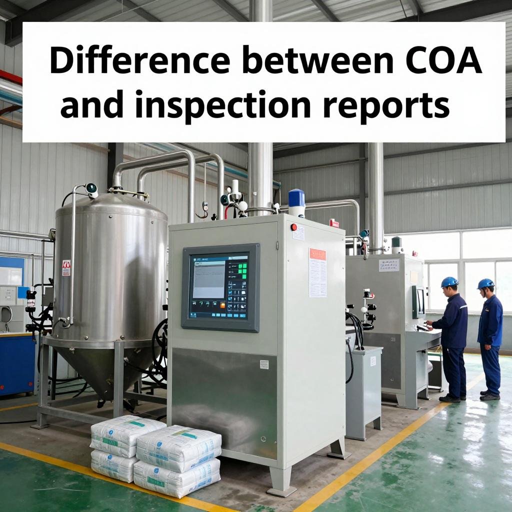 Difference between COA and inspection reports